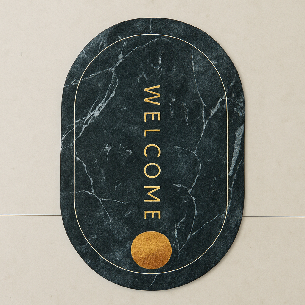 Set of 10 Marble Design Multipurpose Mats – Kitchen, Dining, Floor & Home Deco