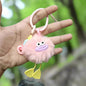 Cute Fluffy Bird Style Keychain – Funny Plush Cartoon Bag Charm for Girls